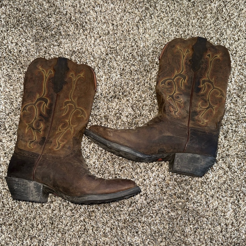 Justin Boots‎ Tan Leather Western Boots